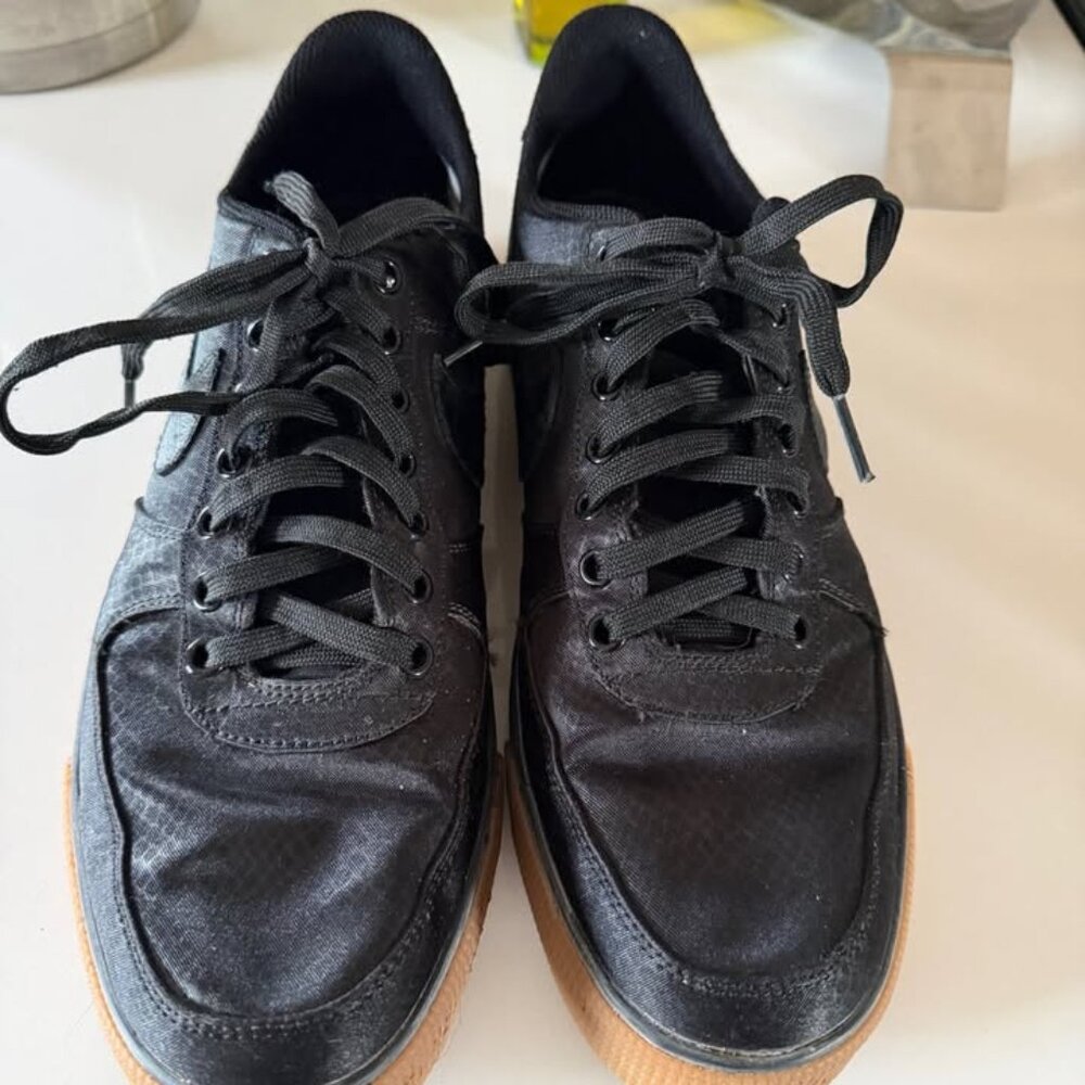 2014 Nike Air Force 1 Black Gum Shoes